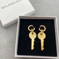 Zlatne naušnice Balenciaga Key Stud