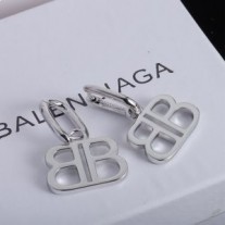バレンシアガ BB 2.0 ペンダント イヤリング シルバー