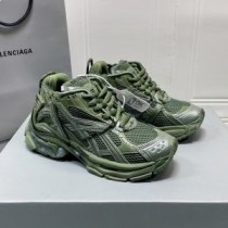 バレンシアガ ランナー スニーカー ユニセックス メッシュ ダークグリーン