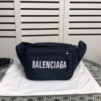 Balenciaga Wheel Balíček na opasok v plátennej námorníckej modrej