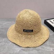 Pletená čiapka Balenciaga Logo Béžová