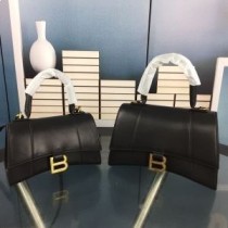 Kožená čierna kabelka Balenciaga presýpacích hodín