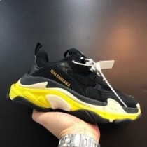 Tenisky Balenciaga Triple S Unisex Kožené And Mesh čierna/žltá