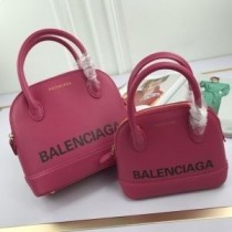Kabelka Balenciaga Ville zo zrnitej kože ruže
