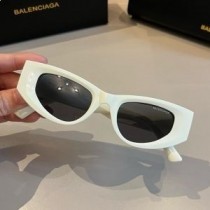 Balenciaga 9154 D-Rám slnečné okuliare v bielej farbe