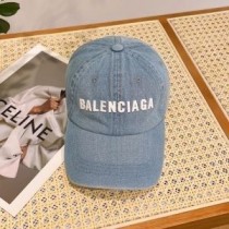 Klasická bejzbalová čiapka Denim s logom Balenciaga v svetlomodrej farbe
