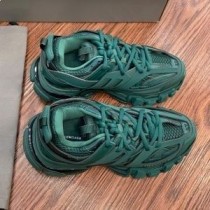 Tenisky Balenciaga Glow In The Dark Track Unisex Kožené And Mesh Teal