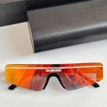 Balenciaga BB003S lyžiarske obdĺžnikové slnečné okuliare v čiernej/oranžovej farbe