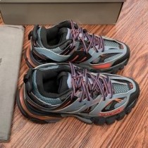 Tenisky Balenciaga Glow In The Dark Track Unisex Kožené And Mesh Washed Modrá