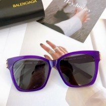 Štvorcové slnečné okuliare Balenciaga BB0102SA Dynasty vo fialovej farbe