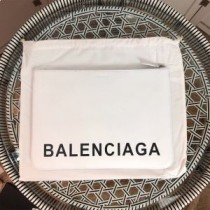 송아지 가죽 화이트 소재의 Balenciaga 라지 캐시 파우치