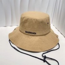 Balenciaga 로고 패션 모자밴드 버킷 모자(베이지색)