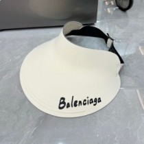Daszki z logo Balenciaga w nylonowym kolorze białym
