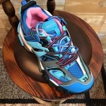 Trampki Balenciaga Track unisex ze skóry i siateczki w kolorze niebieskim