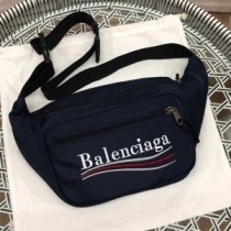 Plecak Balenciaga Explorer w kampanii politycznej Nylon granatowy