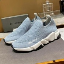 Balenciaga Speed Trampki unisex, dzianinowa siateczka, niebieska