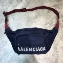 Plecak na kółkach Balenciaga w kolorze płóciennym granatowym/czerwonym