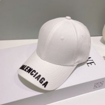 Czapka z daszkiem Balenciaga Logo Bawełniana w kolorze białym