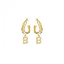Pendientes De Cadena B De Balenciaga En Oro