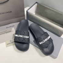 Balenciaga Chanclas De Piscina Unisex Acolchadas Caucho Negro