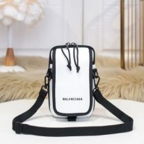 Bolso bandolera Balenciaga Explorer en piel de cordero Arena Blanco