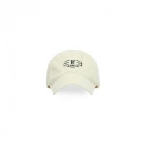 Balenciaga Gorra BB Paris Icon De Algodón En Blanco