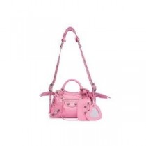 Balenciaga Bolso XS Neo Cagole En Piel De Cordero Rosa