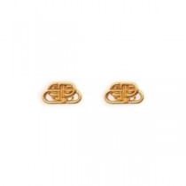 Aretes Balenciaga BB XS en oro