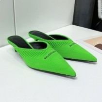Balenciaga Mulas Knife 30MM Mujer Punto Verde
