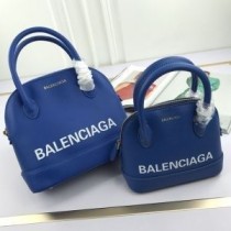 Bolso Balenciaga Ville En Piel Granulada Azul