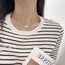 Collar Balenciaga B 2.0 en plata