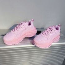 Balenciaga Triple S Zapatillas Unisex Monogram Logo Rosa