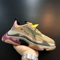 Balenciaga Zapatillas Triple S Unisex Piel Y Malla Patchwork