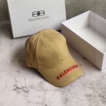Balenciaga Casquette Brodée En Coton En Kaki