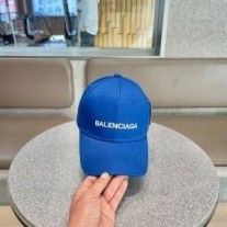 Balenciaga Casquette classique à logo brodé - Bleu