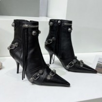 Balenciaga Bottines Cagole 90MM Femme Cuir de veau Noir