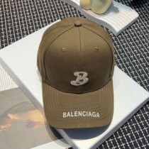 Balenciaga - Casquette de baseball avec logo Single B - Marron