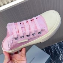 Balenciaga Paris Mules Unisexe Toile Rose