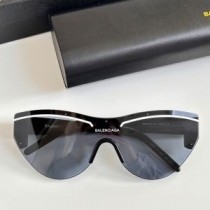 Balenciaga - BB004S - Lunettes de soleil bouclier - Noir
