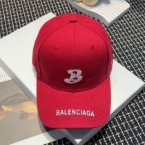 Balenciaga - Casquette de baseball avec logo Single B - Rouge