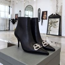 Balenciaga Knife BB 85MM Bottines Femme Cuir de veau Noir