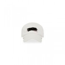Balenciaga Gaffer Casquette En Coton En Blanc