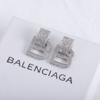 Σκουλαρίκια Balenciaga Κρύσταλλοι Κλεψύδρα σε Ασήμι