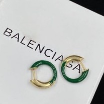 Σκουλαρίκια Balenciaga Force σε πράσινο χρώμα