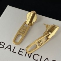 Σκουλαρίκια Balenciaga Force BB με φερμουάρ σε χρυσό