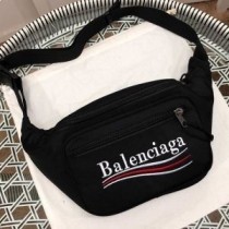 Balenciaga Explorer Σακίδιο ζώνης σε πολιτική καμπάνια Nylon Μαύρος