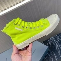 Balenciaga Paris High Top Αθλητικά Για άνδρες και γυναίκες Καμβάς Lemon