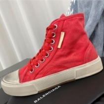 Balenciaga Paris High Top Αθλητικά Για άνδρες και γυναίκες Καμβάς Red