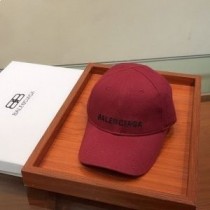 Λογότυπο Balenciaga Κεντημένο καπάκι από βαμβάκι σε Βουργουνδία
