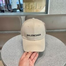 Κλασικό κεντημένο καπάκι λογότυπου Balenciaga σε μπεζ